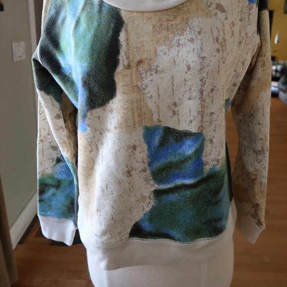 Acne Studios Angle Printed abstract unisex sweatshirt pullover $300 Barneys - Picture 2 of 15